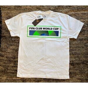 Men’s NWT Men's Medium T shirt, FIFA Club World Cup White NEW